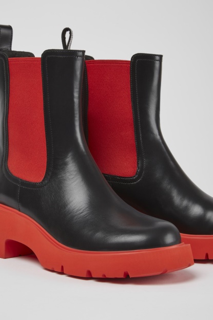 črni Usnjeni škornji Camper Milah Za ženske Novosti