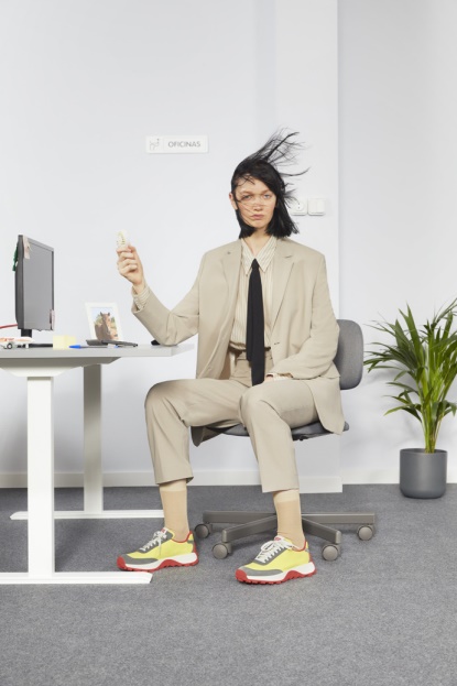 Camper Design Drift Trail Vibram Večbarvni Tekstil In ženske Superge Iz Nubuka