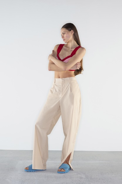 Brutus Modri Sandali Iz Recikliranega Bombaža Za ženske Avtodome Novo Prispeli