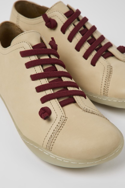 Bež Usnjeni čevlji Camper Design Peu Za ženske