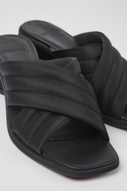 Camper Design Kiara črni Tekstilni Sandali Za ženske