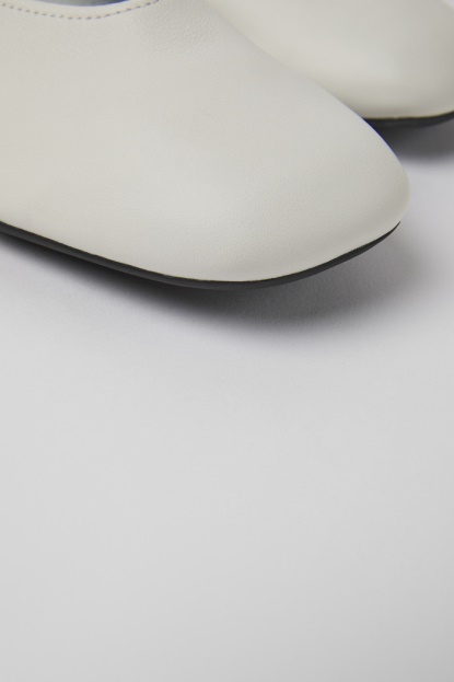 Bele Usnjene Balerinke Camper Design Casi Myra Za ženske