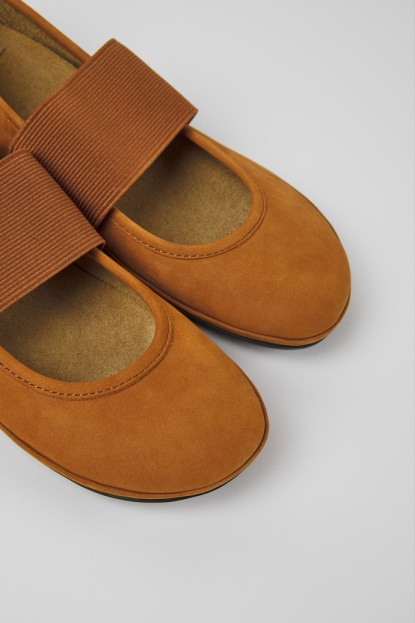 Design Desno Rjave Balerinke Iz Nubuka Za ženske Avtodome