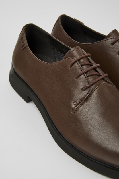 Camper Design Iman Temno Rjavi Usnjeni čevlji Za ženske