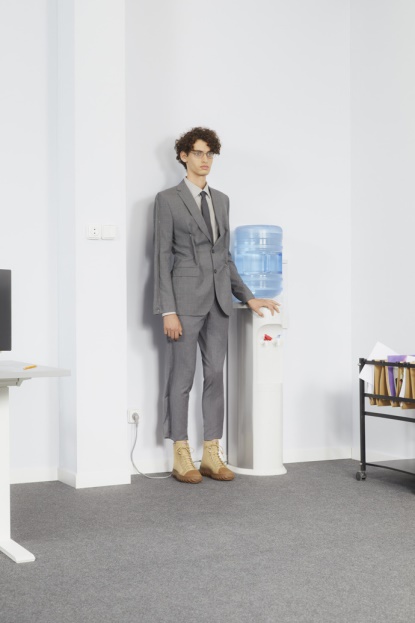 Brušeno Bež Tekstilni In Usnjeni Gležnjarji Za Moške Camper Novosti