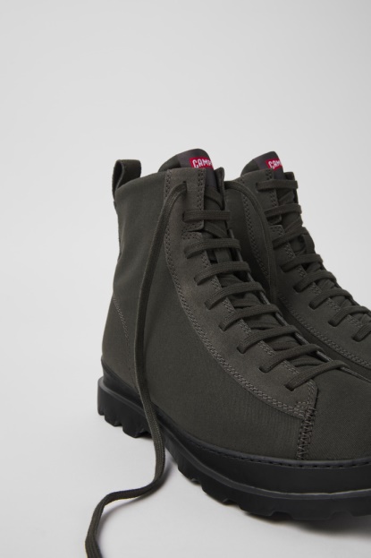 Brutus Sivi Gležnjarji Iz Tekstila In Nubuka Za Moške Camper Novosti