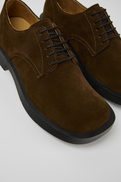 Ekskluzivni ženski čevlji Iz Rjavega Nubuka Camper Mil 1978