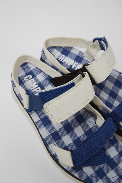 Design Oruga Up Beli Modri In črni Sandali Za ženske Avtodome