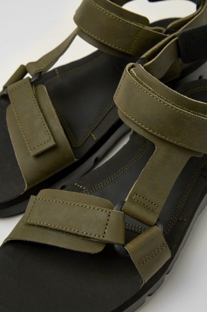 Design Oruga Zeleni Usnjeni Sandali Za Moške Avtodome